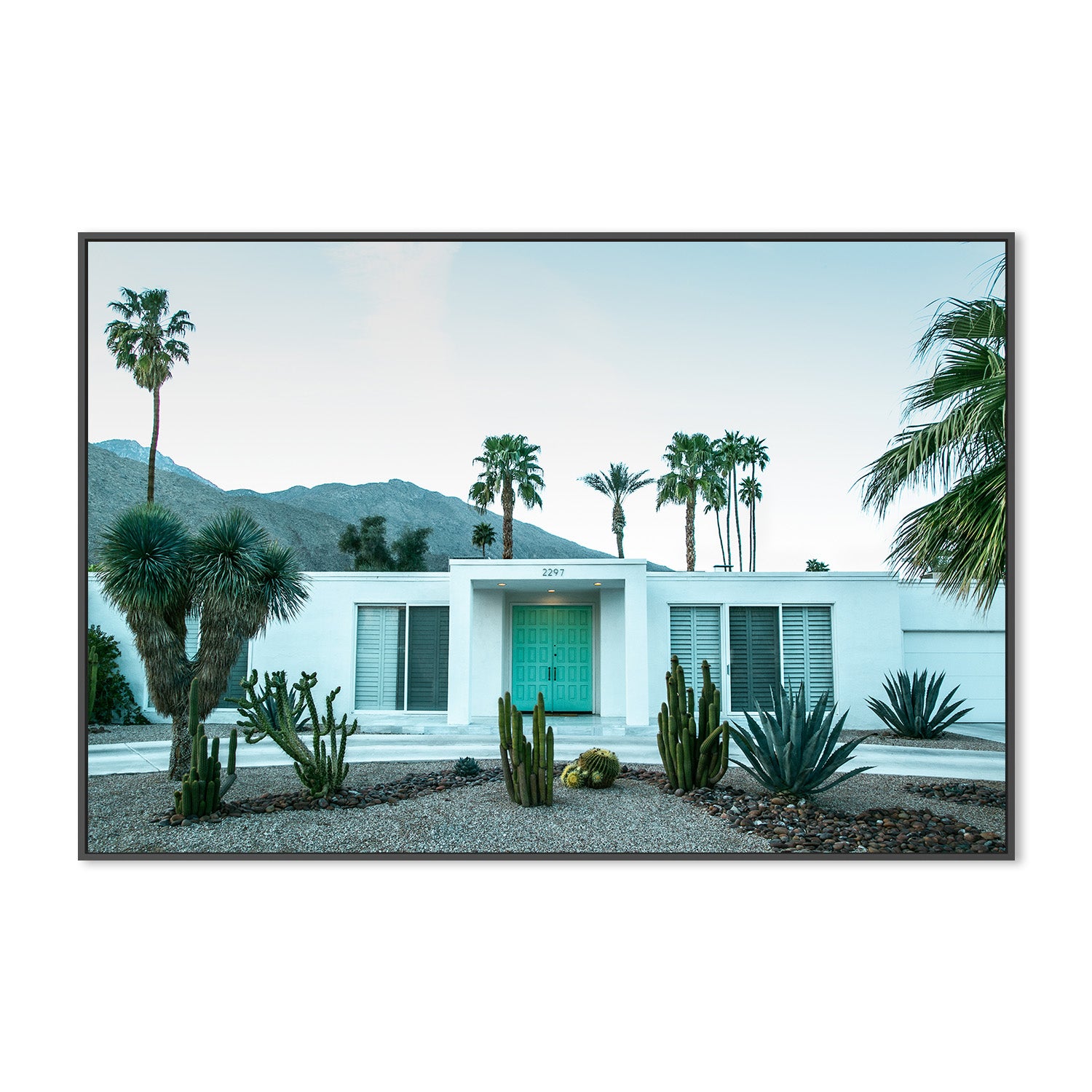 wall-art-print-canvas-poster-framed-Mint Green Door , By Tricia Brennan-4