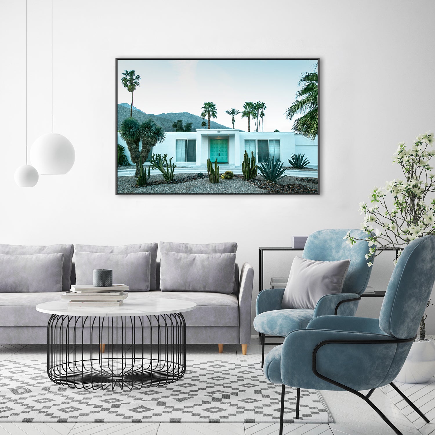 wall-art-print-canvas-poster-framed-Mint Green Door , By Tricia Brennan-8