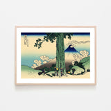 wall-art-print-canvas-poster-framed-Mishima pass in Kai province-by-Katsushika Hokusai-Gioia Wall Art