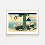 wall-art-print-canvas-poster-framed-Mishima pass in Kai province-by-Katsushika Hokusai-Gioia Wall Art