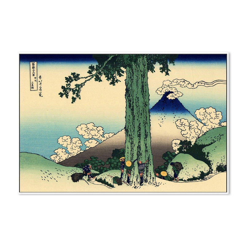 wall-art-print-canvas-poster-framed-Mishima pass in Kai province-by-Katsushika Hokusai-Gioia Wall Art