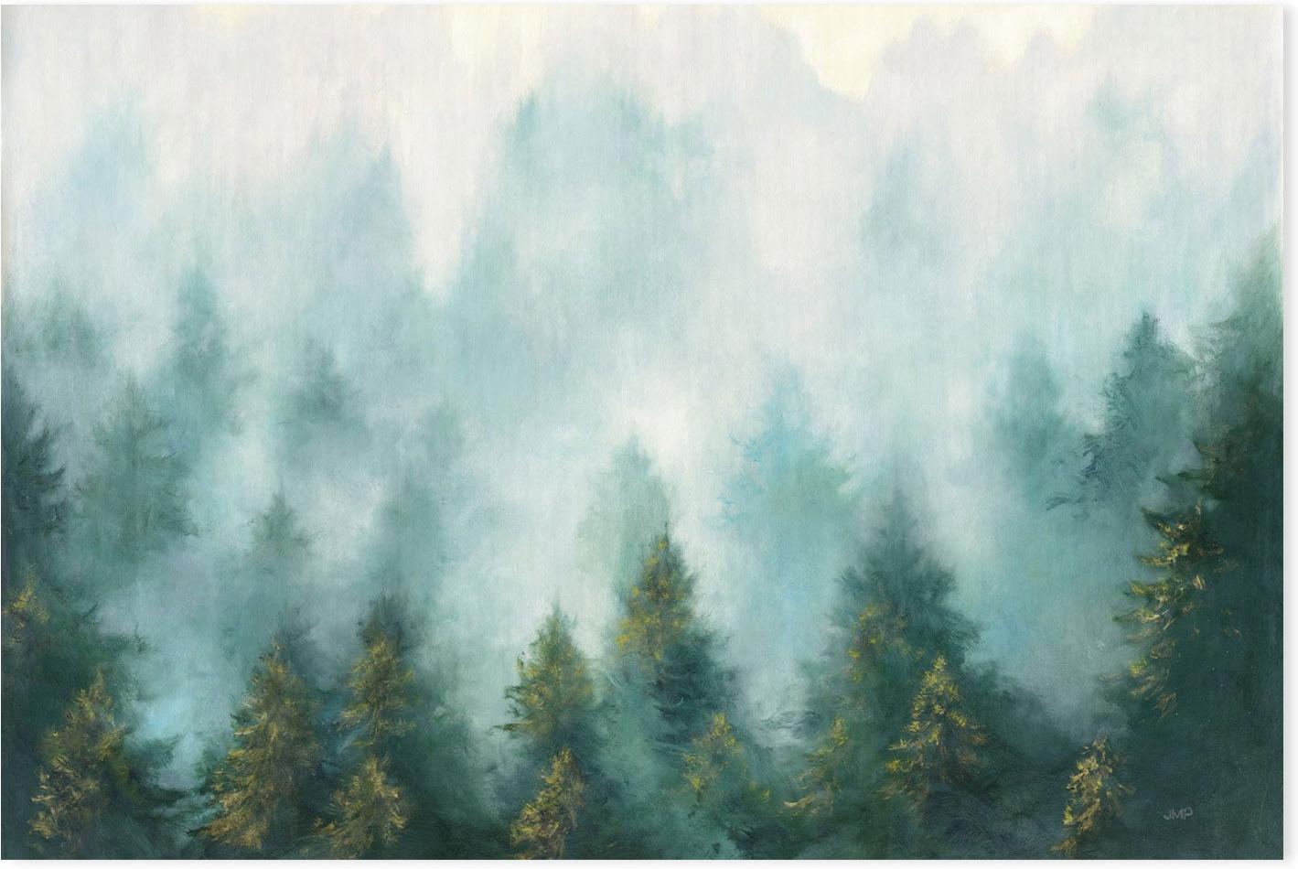 wall-art-print-canvas-poster-framed-Misty Forest-by-Julia Purinton-Gioia Wall Art