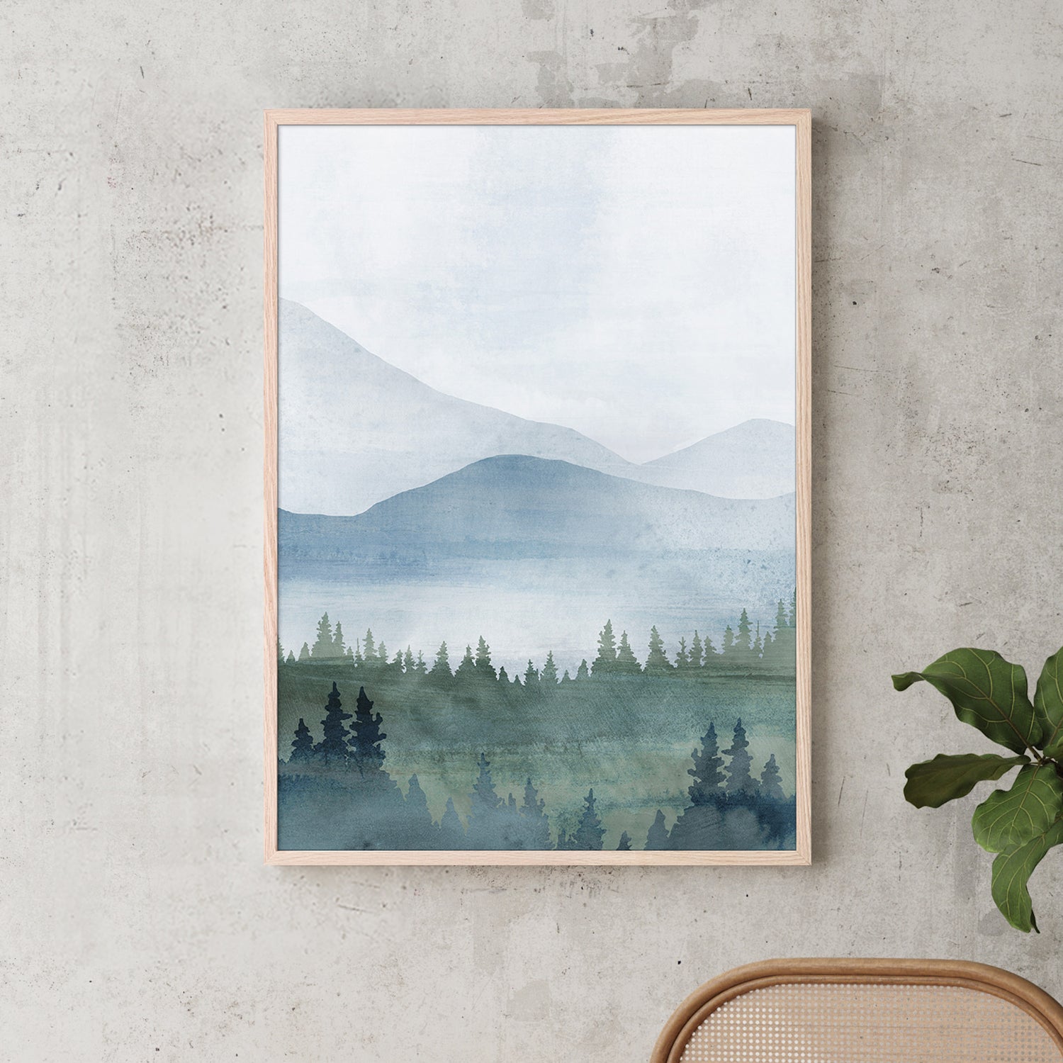 wall-art-print-canvas-poster-framed-Misty Retreat, Style B-7