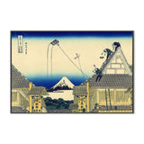 wall-art-print-canvas-poster-framed-Mitsui Shop on Suruga Street in Edo-by-Katsushika Hokusai-Gioia Wall Art