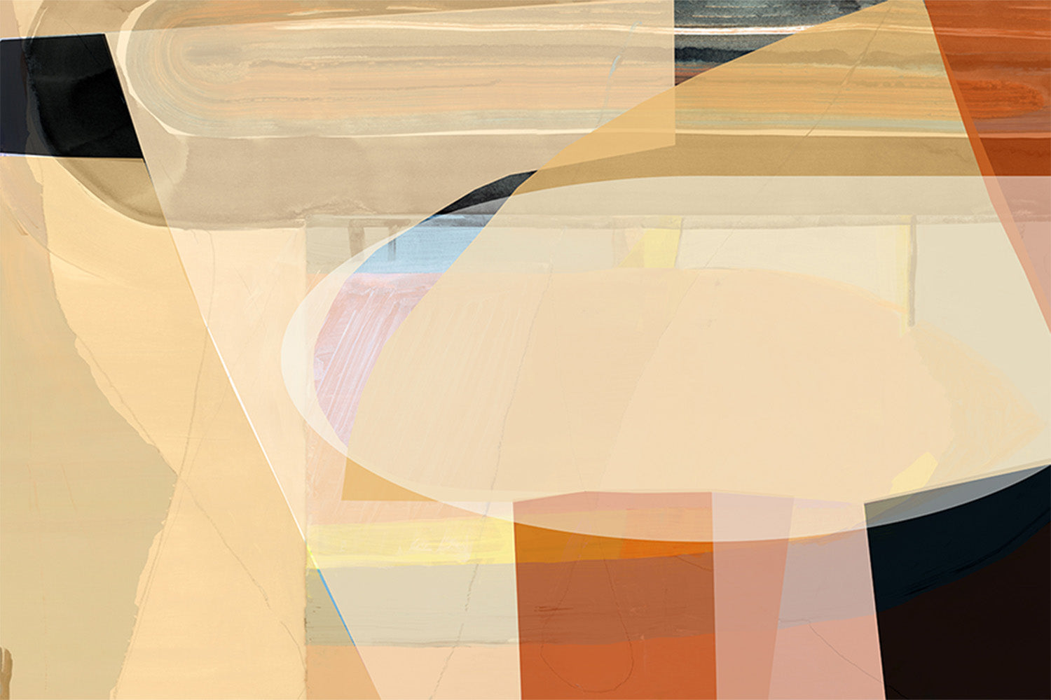 wall-art-print-canvas-poster-framed-Mocha Sands, Style A-1