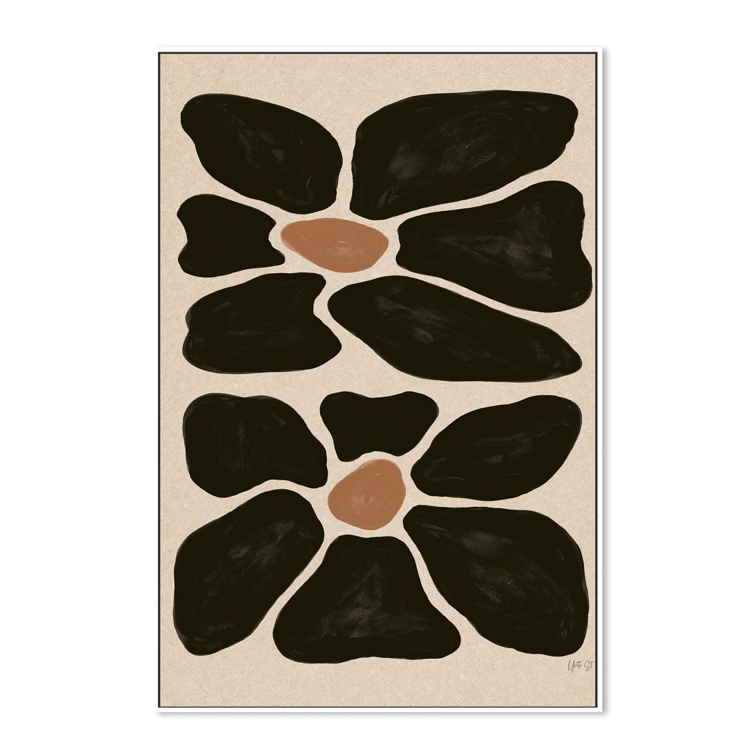 wall-art-print-canvas-poster-framed-Mod Floral, Style B-5