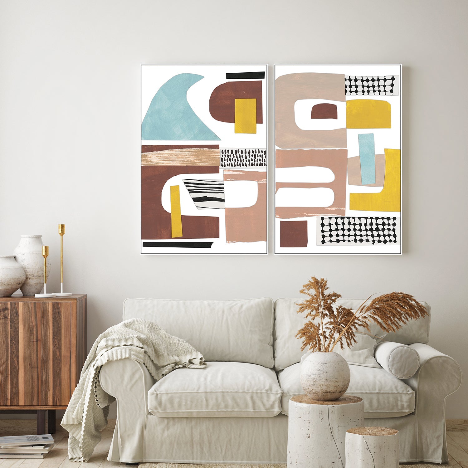 wall-art-print-canvas-poster-framed-Mod Squad, Style A & C, Set Of 2 , By Megan Swartz-7