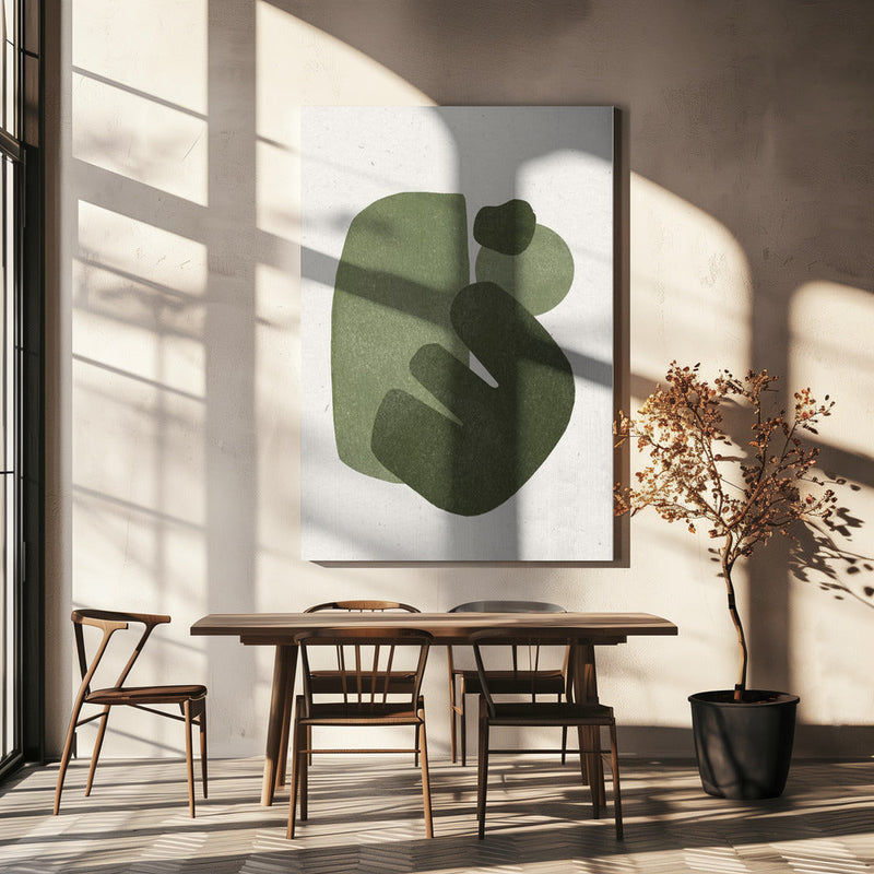 wall-art-print-canvas-poster-framed-Modern Green Shapes , By THE MIUUS STUDIO-4