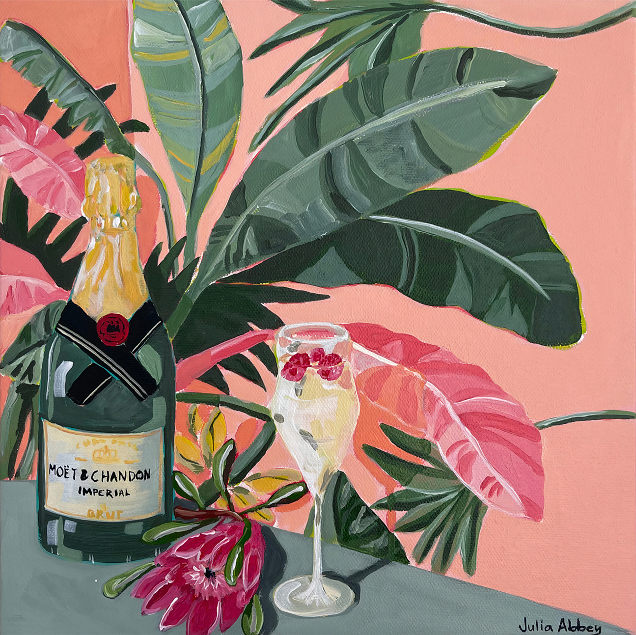wall-art-print-canvas-poster-framed-Moet For One , By Julia Abbey-1