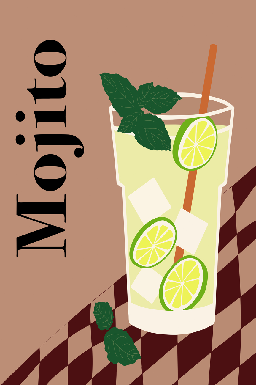 wall-art-print-canvas-poster-framed-Mojito , By Miho Art Studio , By Miho Art Studio-1