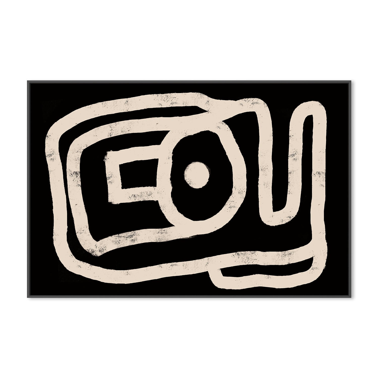 wall-art-print-canvas-poster-framed-Monochrome Abstract , By Sharyn Bursic-3