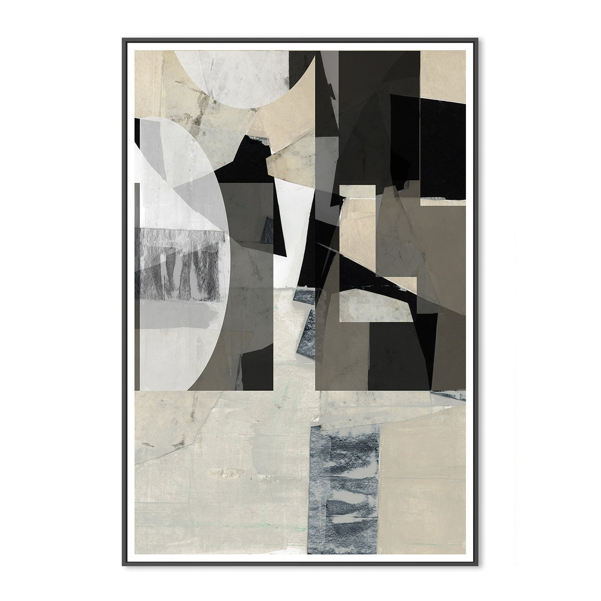 wall-art-print-canvas-poster-framed-Monochrome Composition, Style B-3