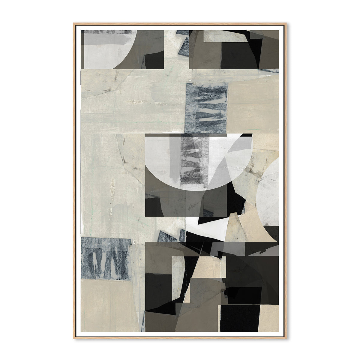wall-art-print-canvas-poster-framed-Monochrome Composition, Style C-4