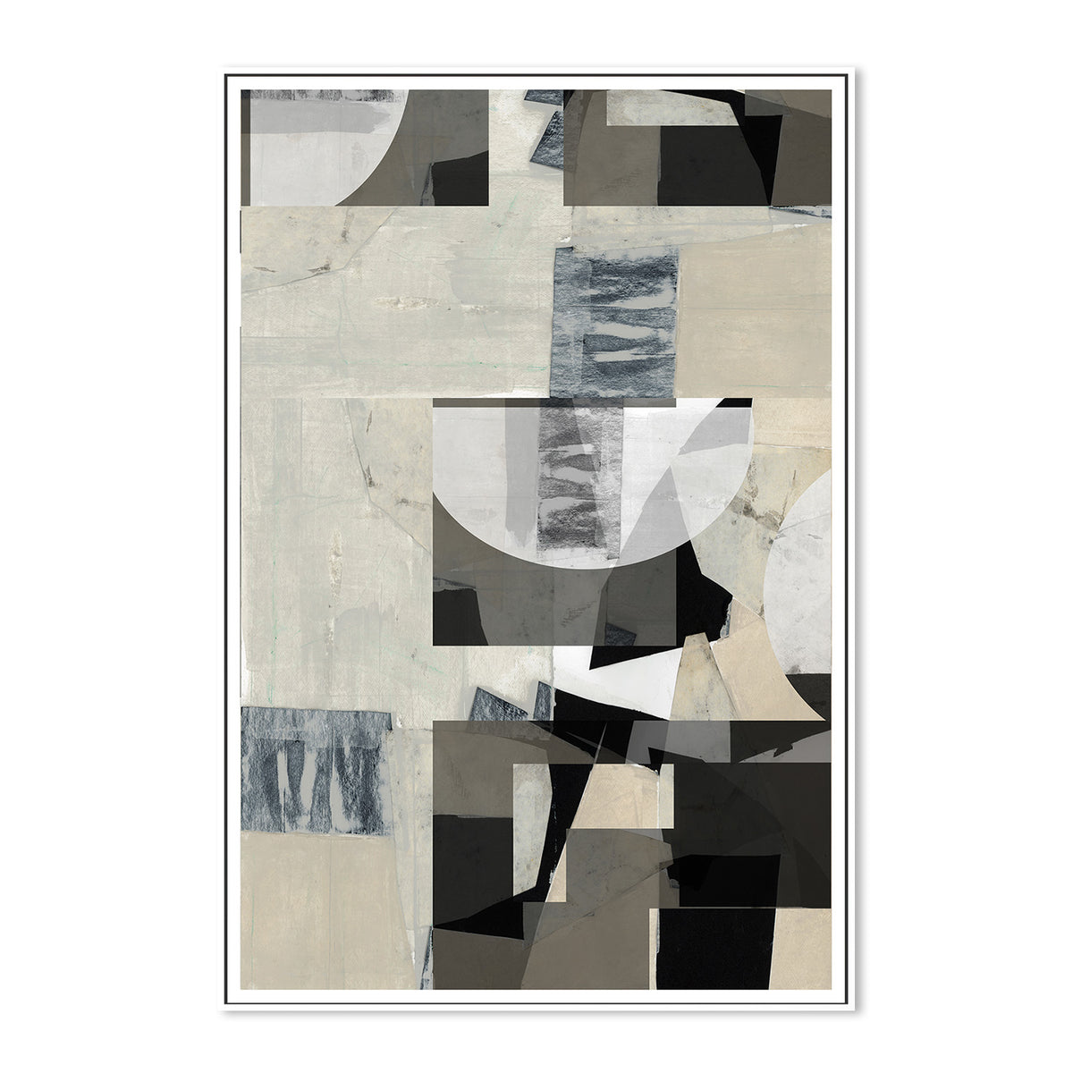 wall-art-print-canvas-poster-framed-Monochrome Composition, Style C-5
