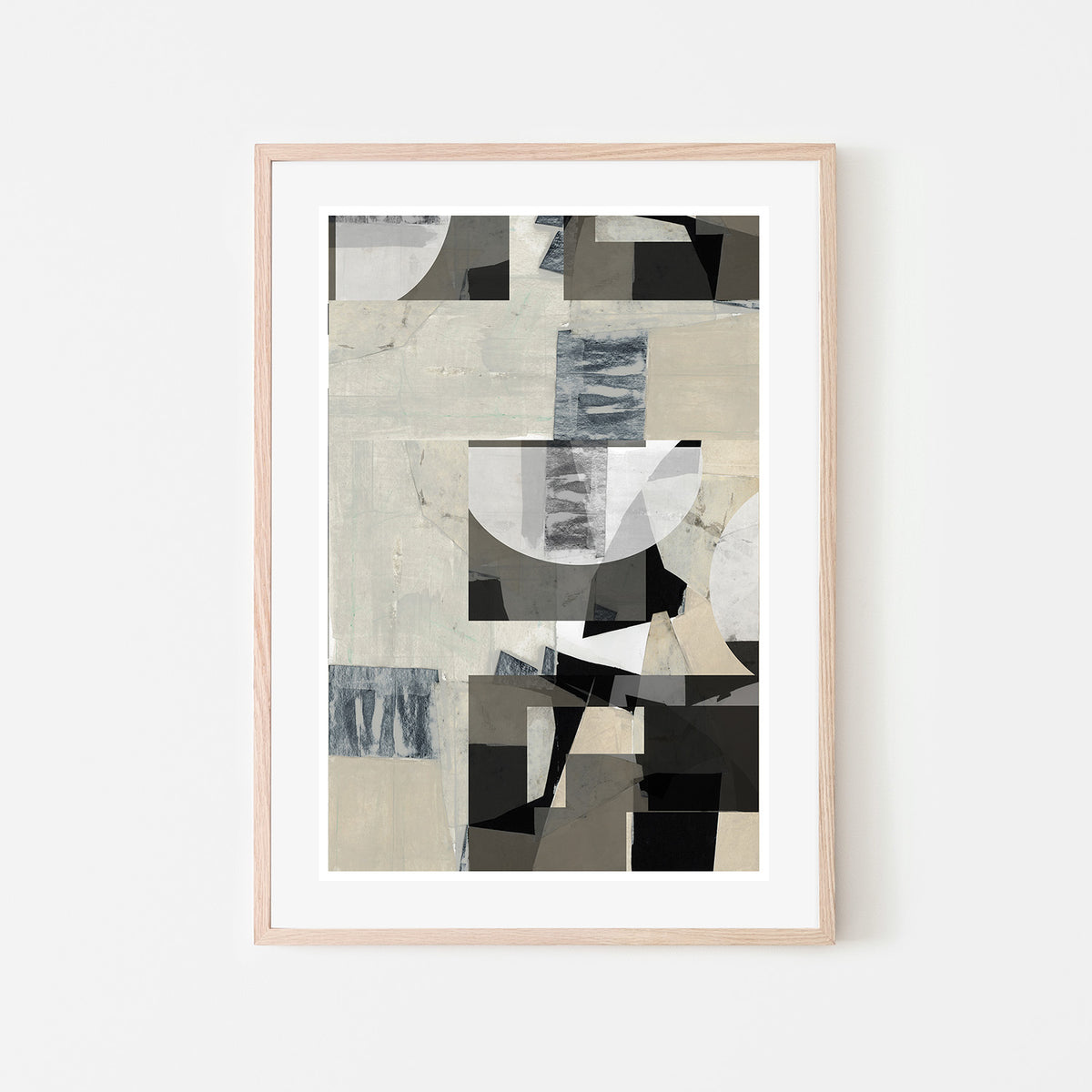 wall-art-print-canvas-poster-framed-Monochrome Composition, Style C-6