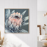 wall-art-print-canvas-poster-framed-Monochrome Protea-by-Ekaterina Prisich-Gioia Wall Art
