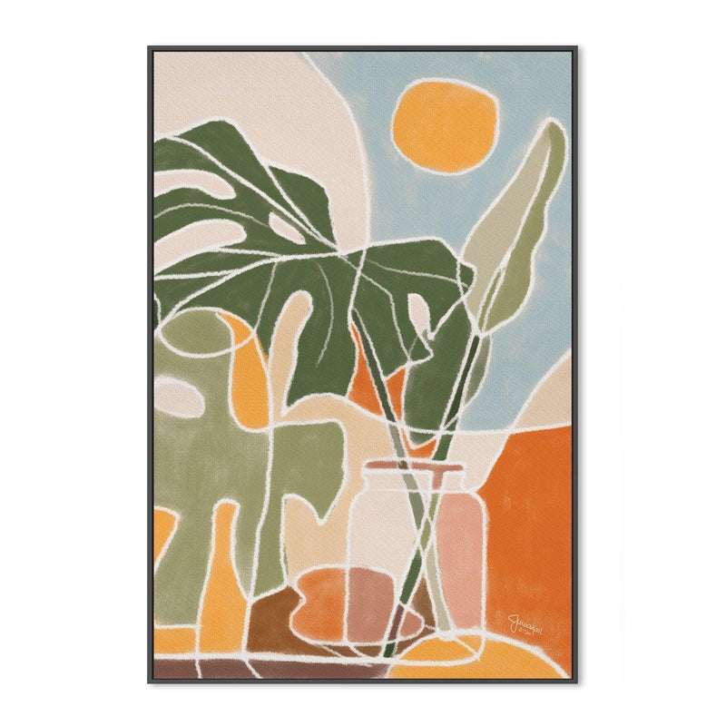 wall-art-print-canvas-poster-framed-Monstera-by-Junia Kall-Gioia Wall Art