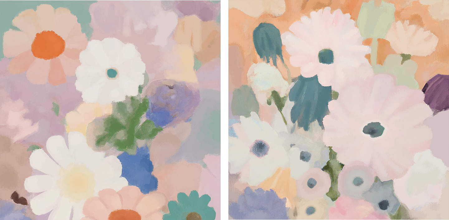 wall-art-print-canvas-poster-framed-Montecarlo Bouquet, Montecarlo Garden, Set Of 2 , By Stacey Williams-1