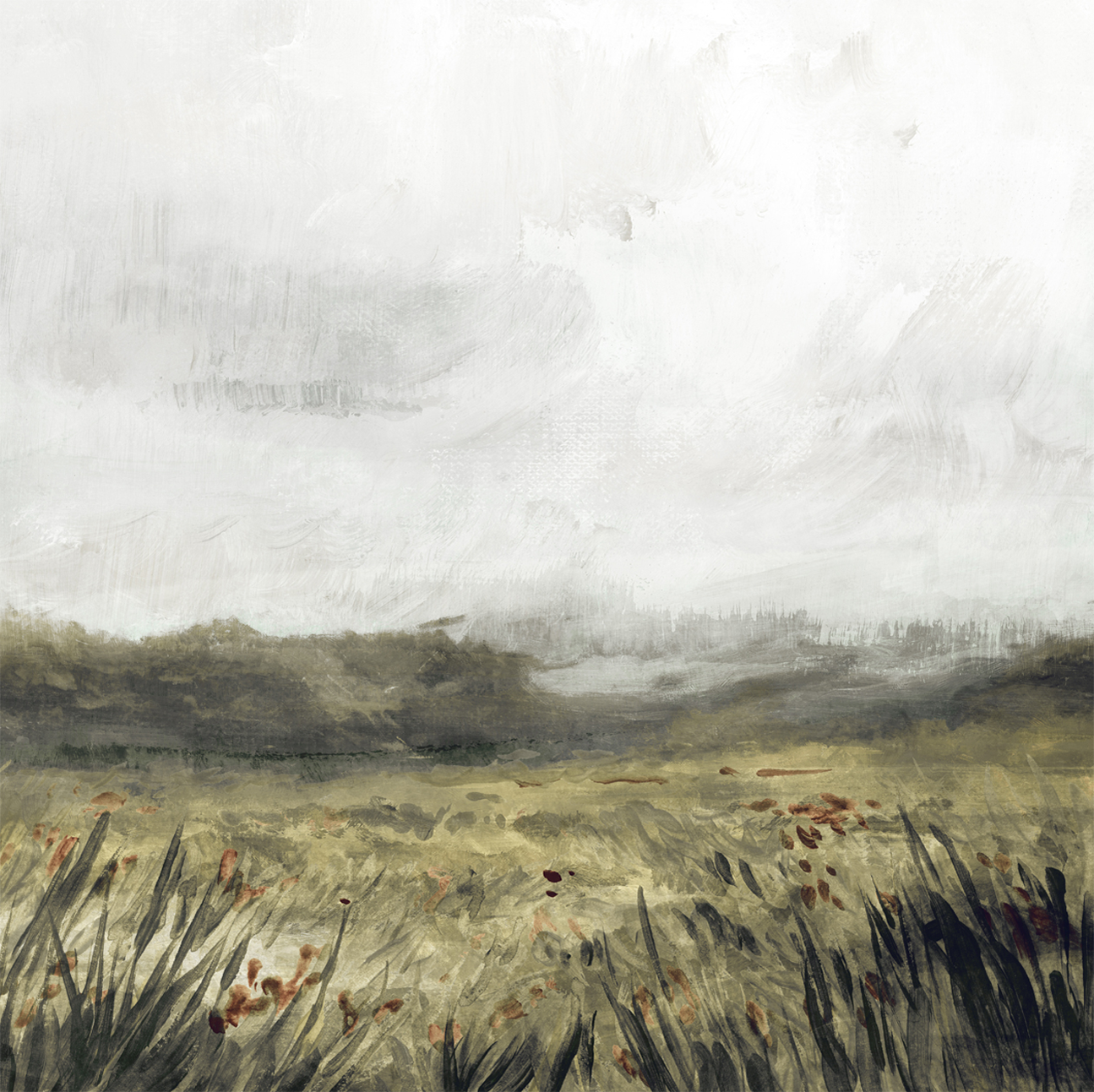wall-art-print-canvas-poster-framed-Moody Landscape, Style A , By Nina Blue-1
