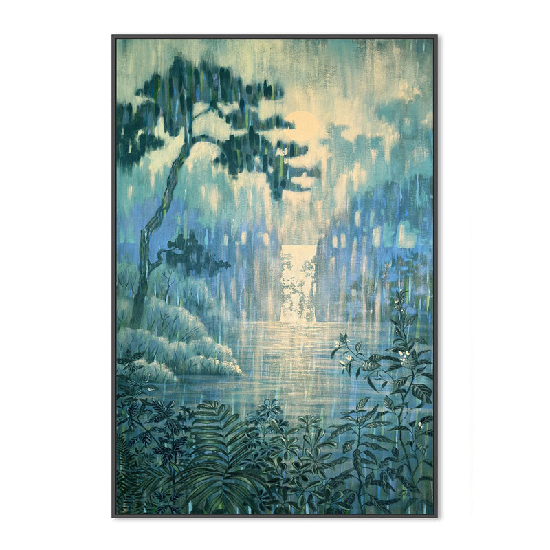 wall-art-print-canvas-poster-framed-Moon Waterfall , By Ekaterina Prisich-3