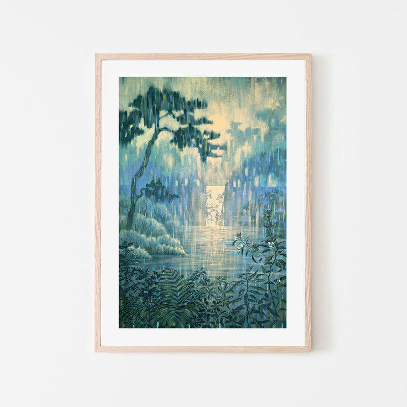 wall-art-print-canvas-poster-framed-Moon Waterfall , By Ekaterina Prisich-6