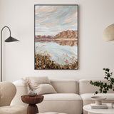 wall-art-print-canvas-poster-framed-Moonlit Lake , By Hannah Weisner-2