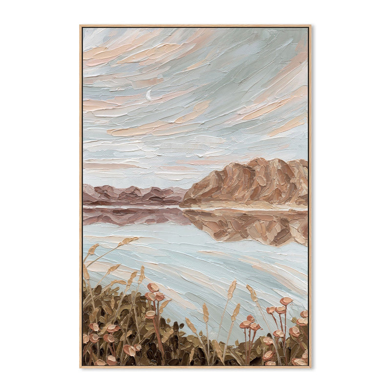 wall-art-print-canvas-poster-framed-Moonlit Lake , By Hannah Weisner-4