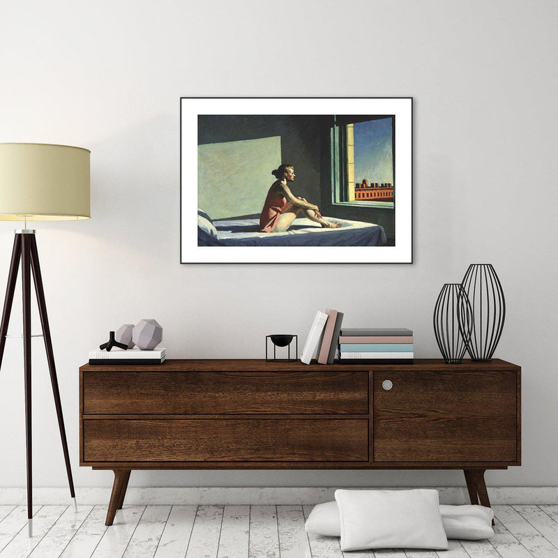 wall-art-print-canvas-poster-framed-Morning Sun, By Edward Hopper-by-Gioia Wall Art-Gioia Wall Art