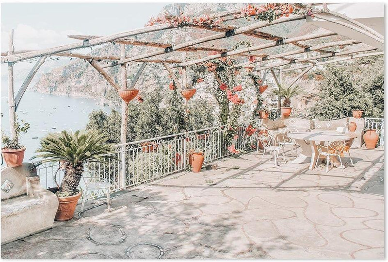 wall-art-print-canvas-poster-framed-Mountain Terrace, Positano-by-Gioia Wall Art-Gioia Wall Art