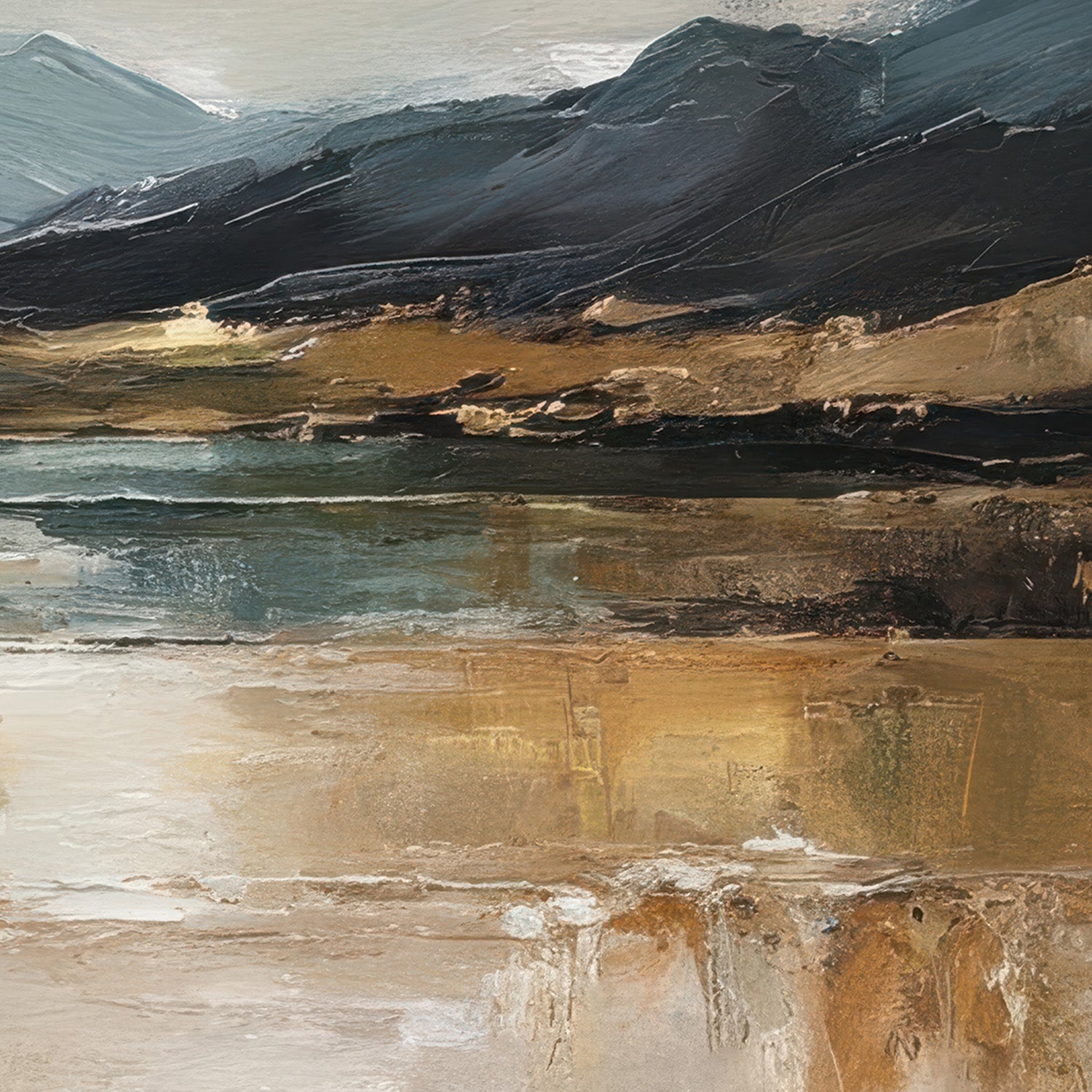 wall-art-print-canvas-poster-framed-mountain valley at dawn-11