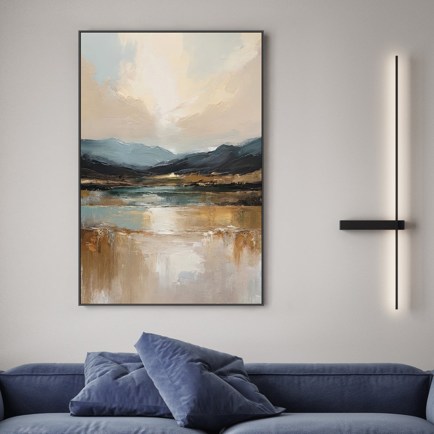 wall-art-print-canvas-poster-framed-mountain valley at dawn-7