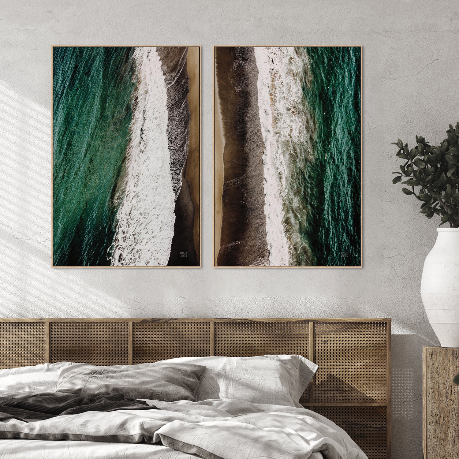 wall-art-print-canvas-poster-framed-Move Gently, Style A & B, Set Of 2-2
