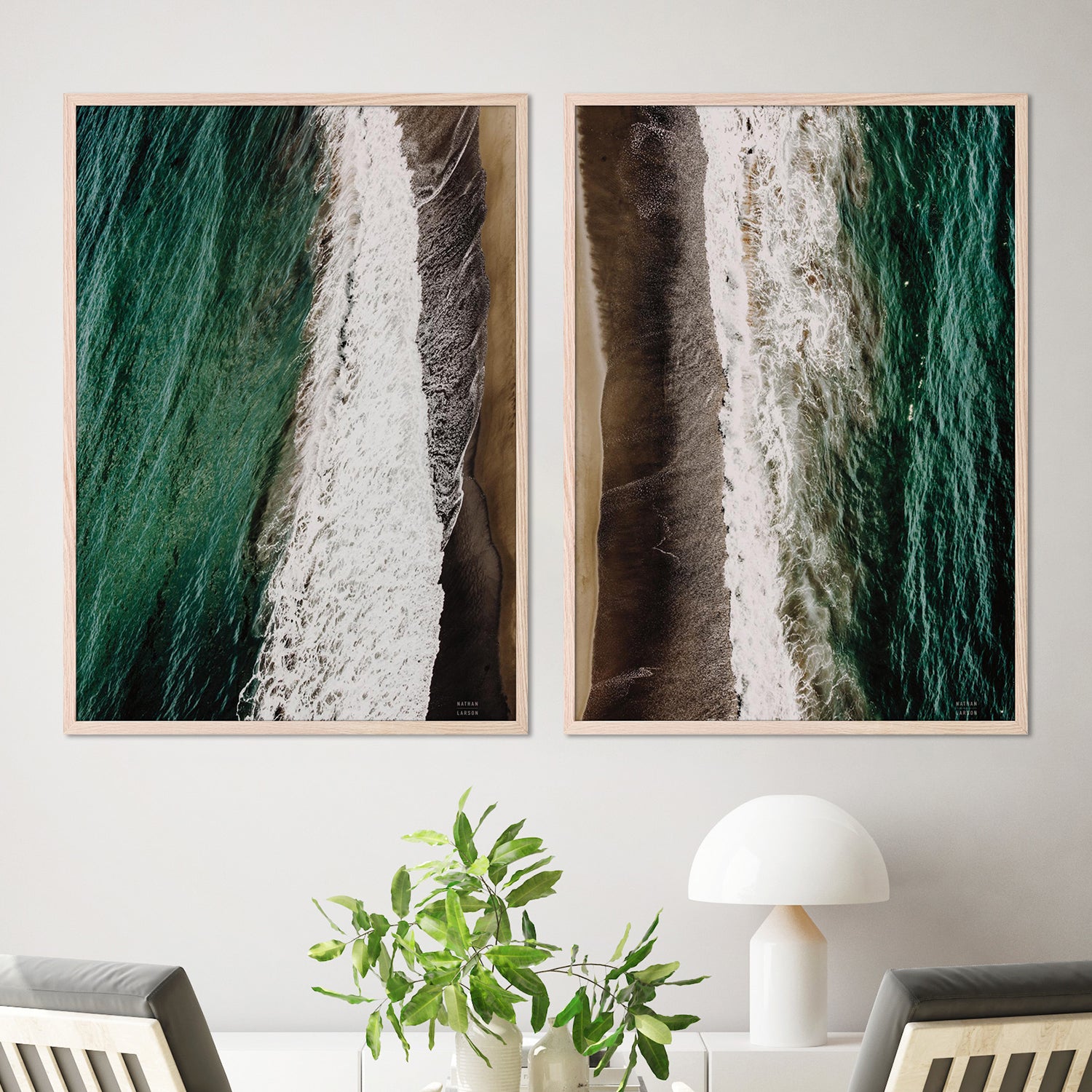 wall-art-print-canvas-poster-framed-Move Gently, Style A & B, Set Of 2-7