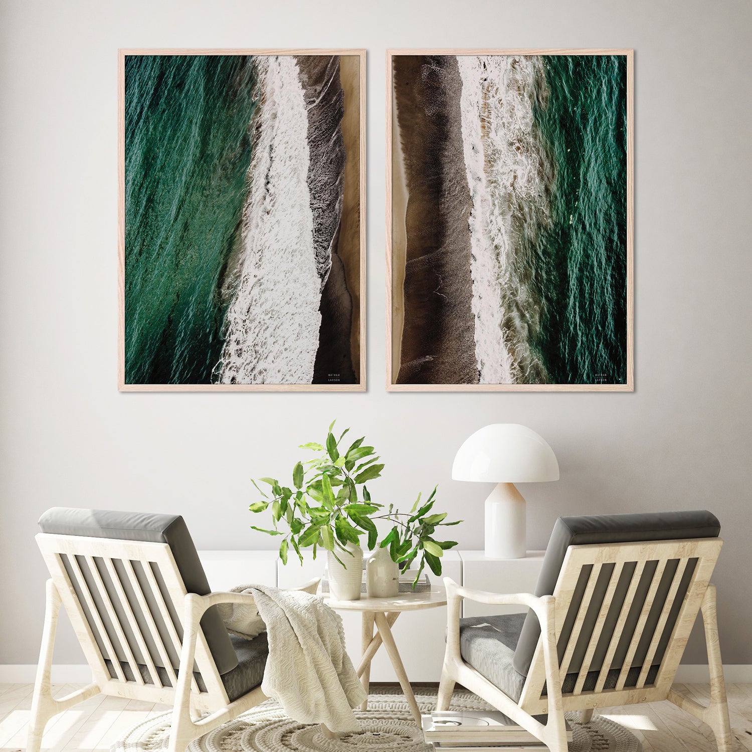 wall-art-print-canvas-poster-framed-Move Gently, Style A & B, Set Of 2-8
