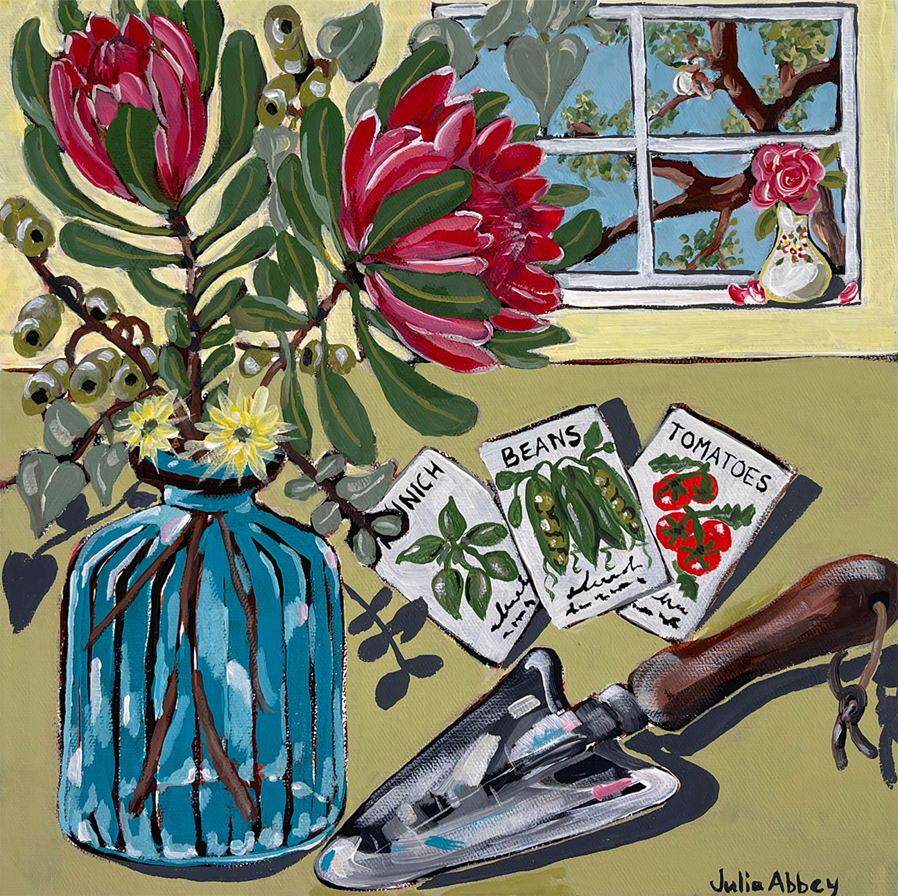 wall-art-print-canvas-poster-framed-Mum's Garden , By Julia Abbey-1