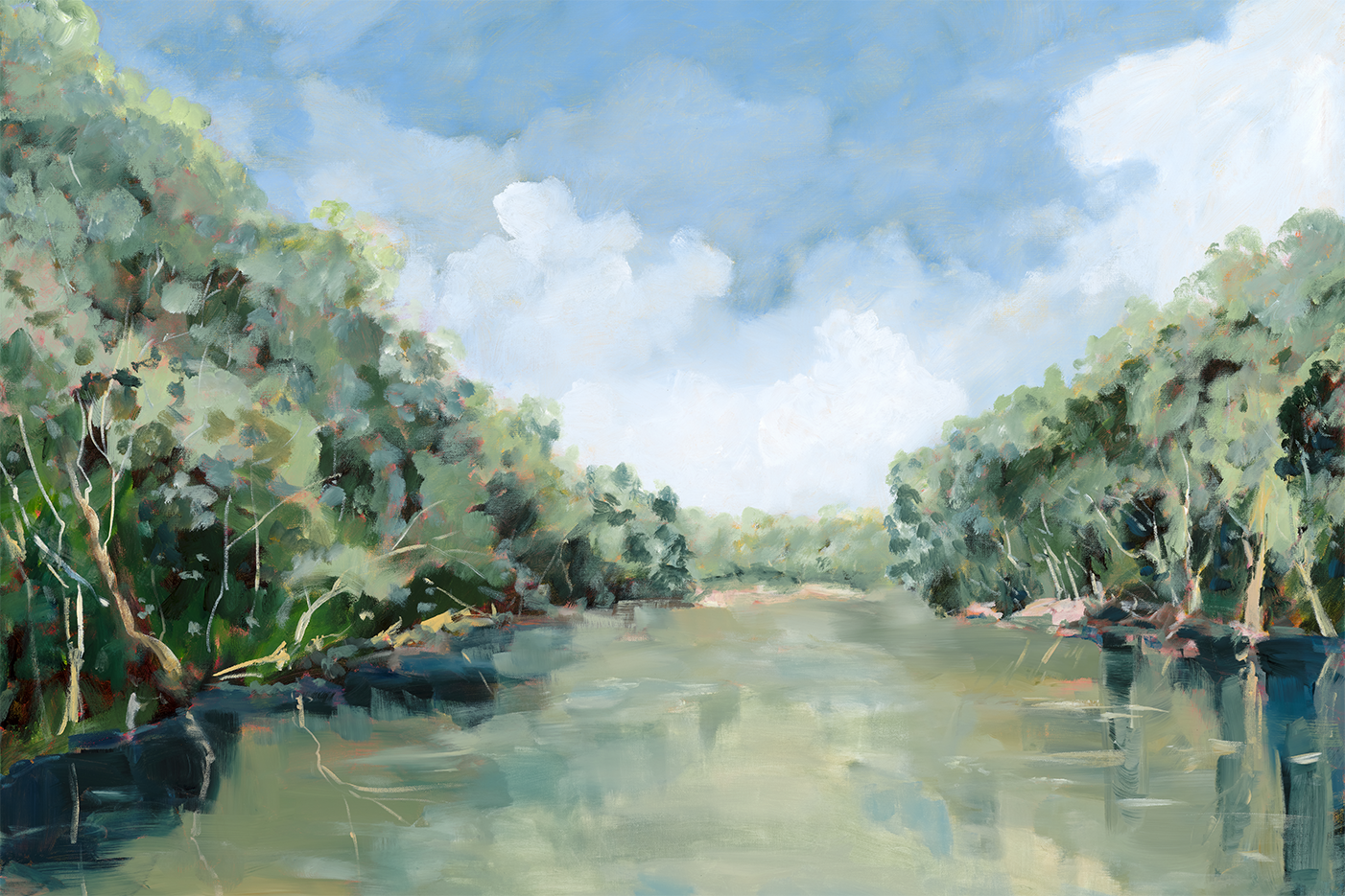 wall-art-print-canvas-poster-framed-Murray River , By Meredith Howse-1