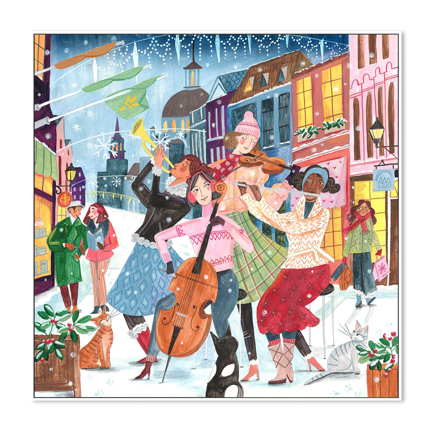 wall-art-print-canvas-poster-framed-Music in Montreal Christmas-5