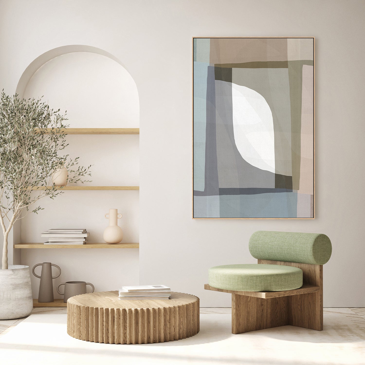 wall-art-print-canvas-poster-framed-Muted Geometric Flow-7