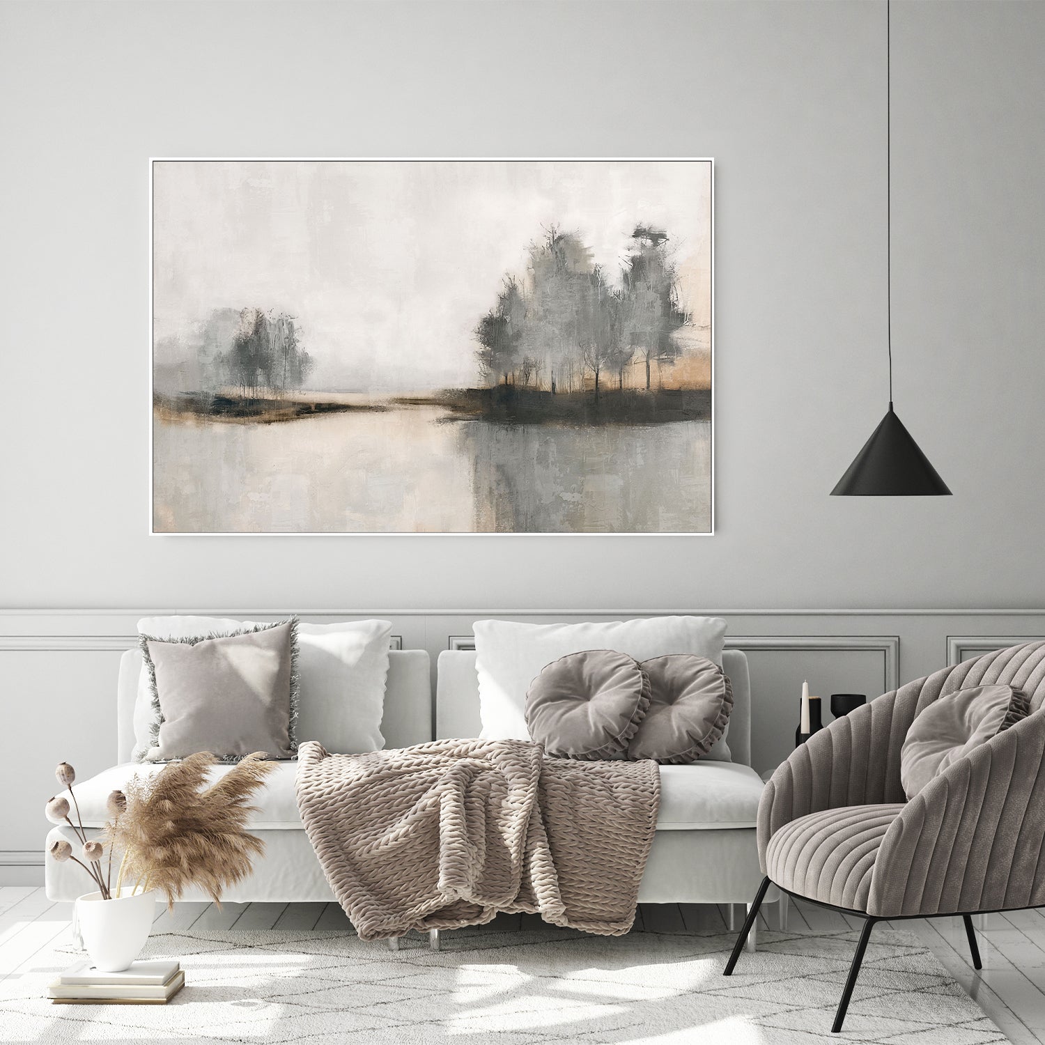 wall-art-print-canvas-poster-framed-Muted Horizons, Style A-9