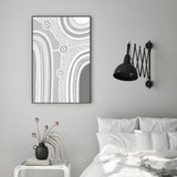 wall-art-print-canvas-poster-framed-My 3 Pathways, Monotone-by-Leah Cummins-Gioia Wall Art
