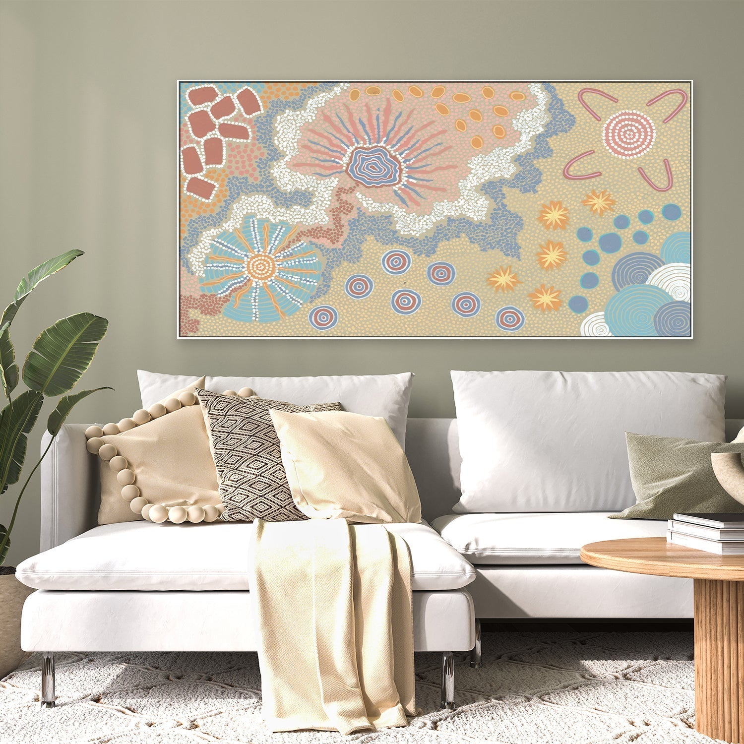 wall-art-print-canvas-poster-framed-My Country-by-Danny Tjampitjinpa Possum-Gioia Wall Art