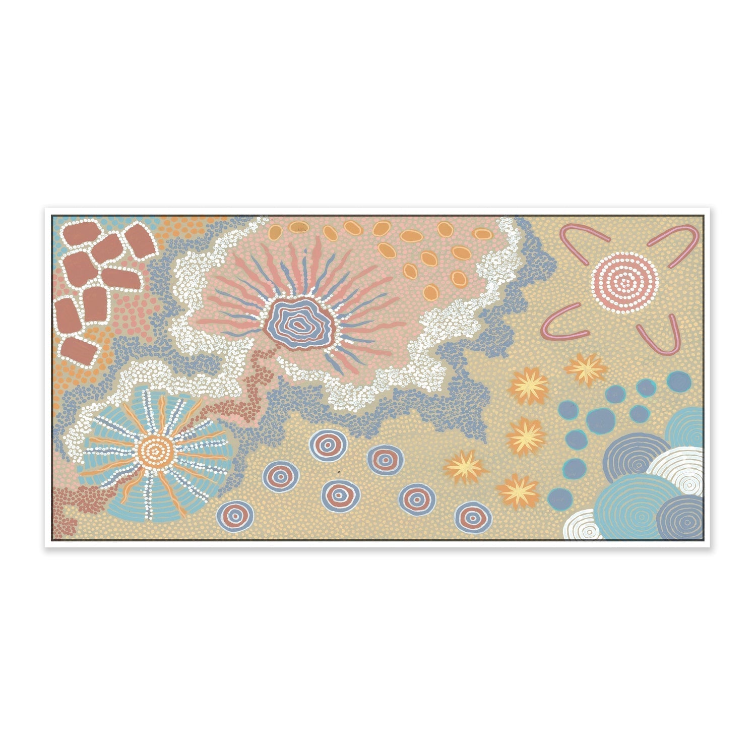 wall-art-print-canvas-poster-framed-My Country-by-Danny Tjampitjinpa Possum-Gioia Wall Art