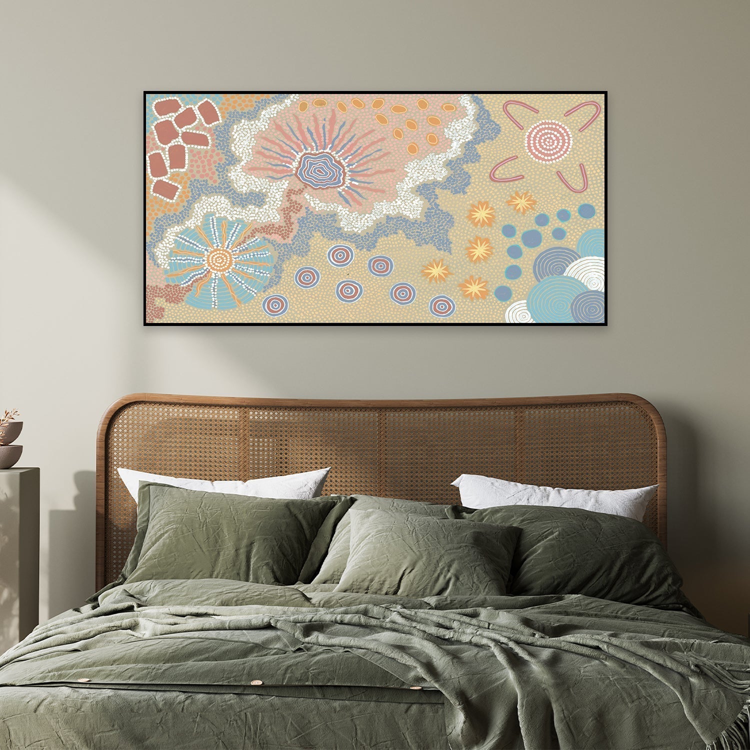 wall-art-print-canvas-poster-framed-My Country-by-Danny Tjampitjinpa Possum-Gioia Wall Art