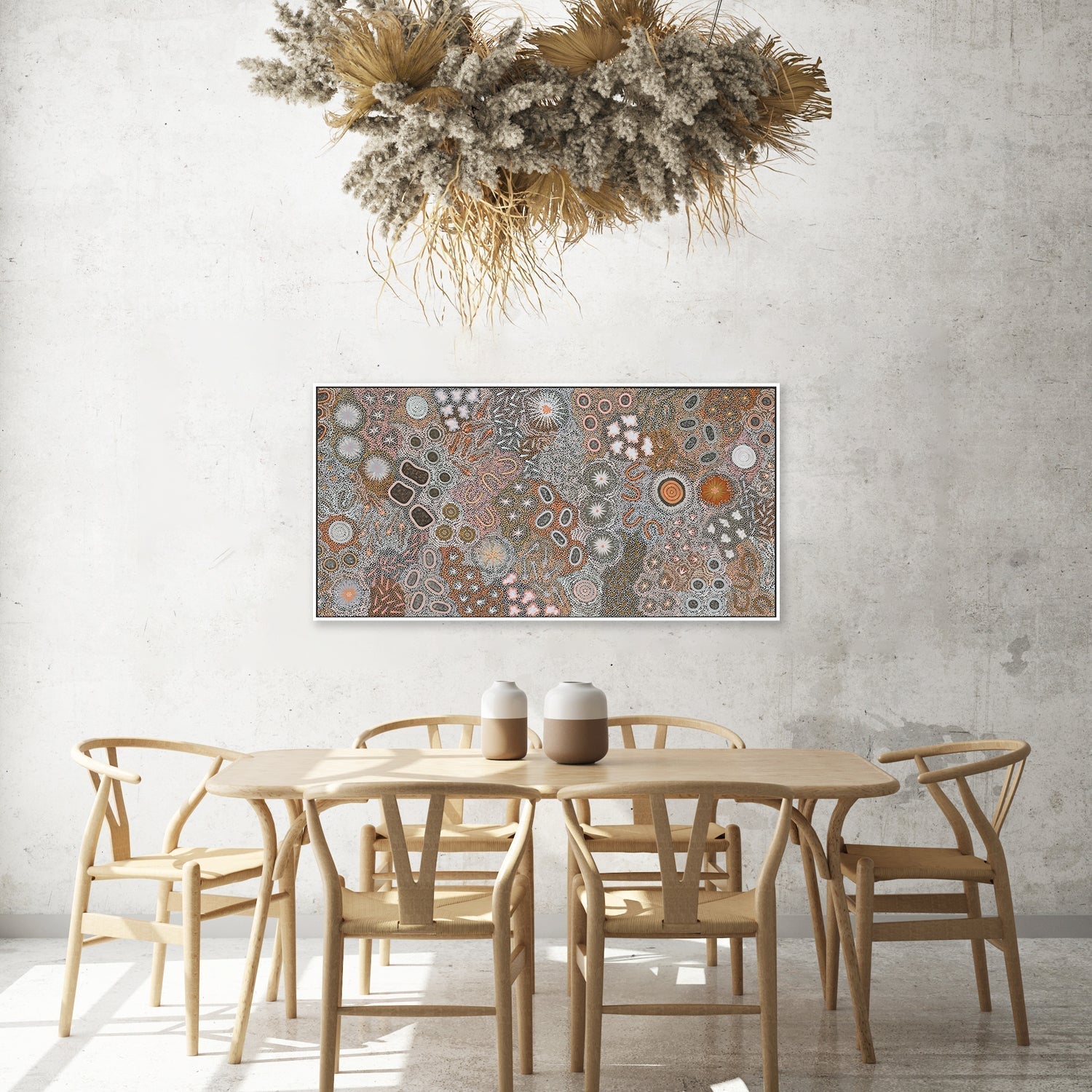 wall-art-print-canvas-poster-framed-My Grandmother's Country-by-Michelle Possum Nungurrayi-Gioia Wall Art