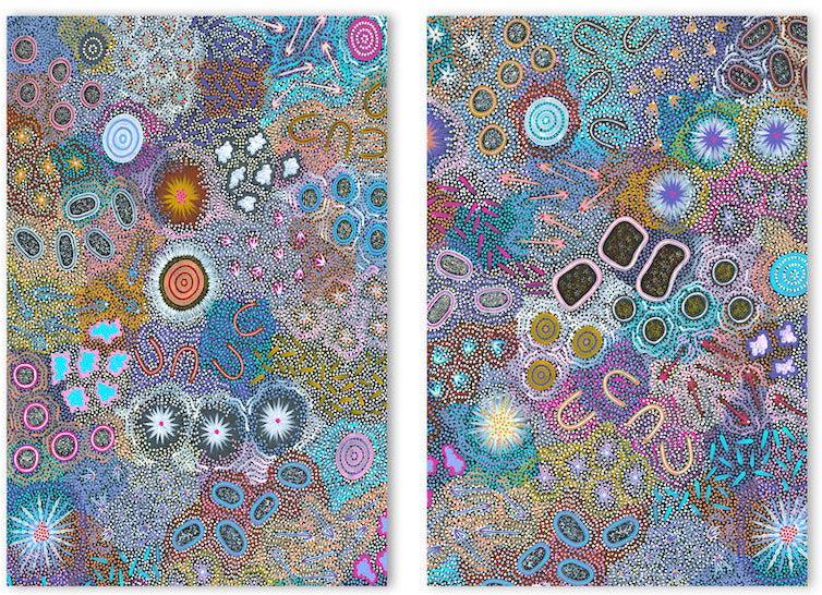 My Grandmother's Country, Set Of 2 , By Michelle Possum Nungurrayi