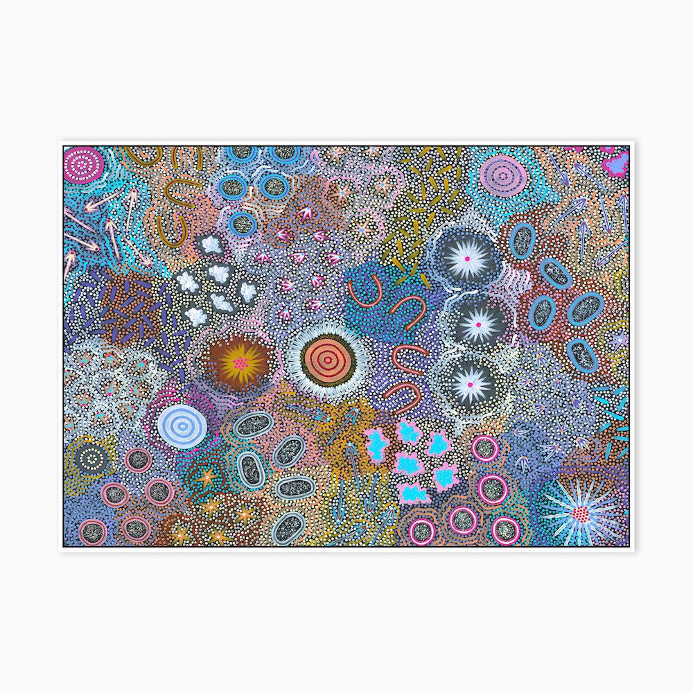 My Grandmother’s Country Style A By Michelle Possum Nungurrayi Aboriginal Painting Print