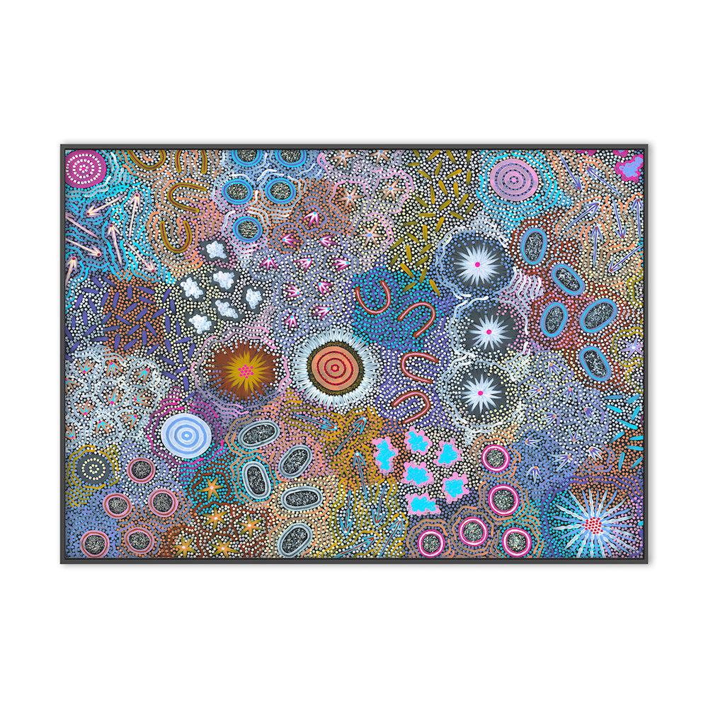 My Grandmother’s Country Style A By Michelle Possum Nungurrayi Aboriginal Painting Print