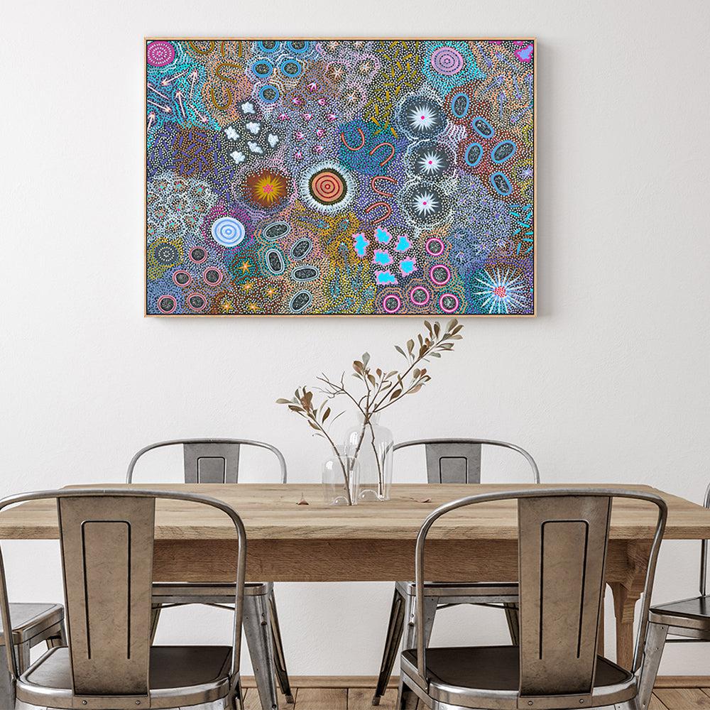 My Grandmother’s Country Style A By Michelle Possum Nungurrayi Aboriginal Painting Print