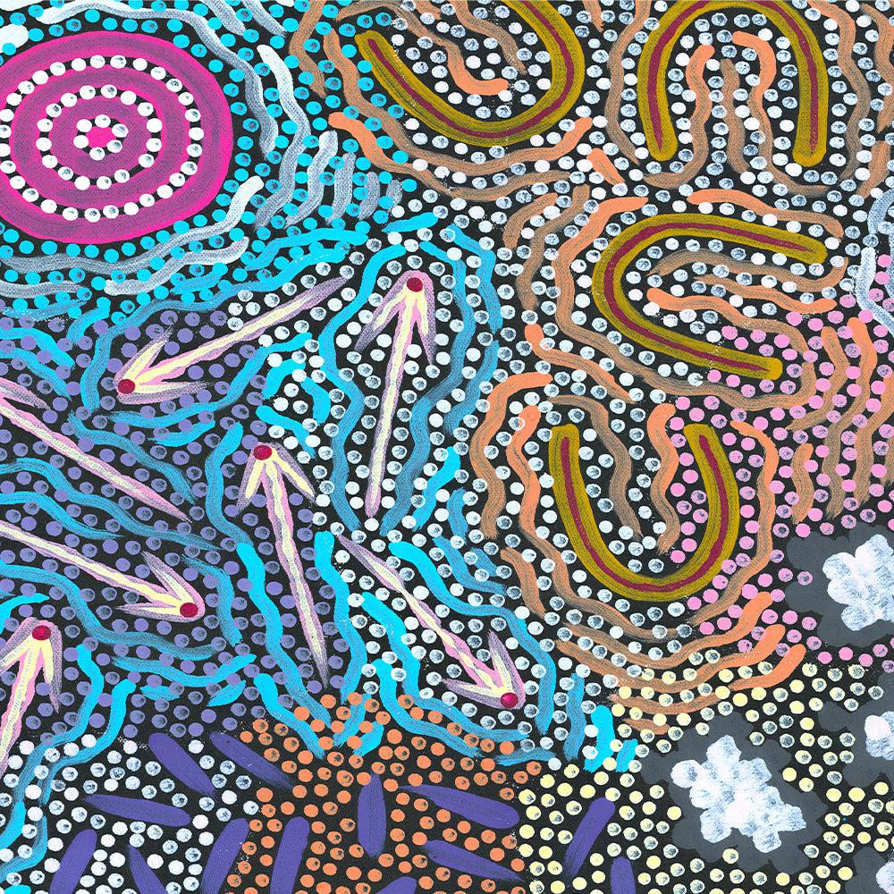 My Grandmother’s Country Style A By Michelle Possum Nungurrayi Aboriginal Painting Print