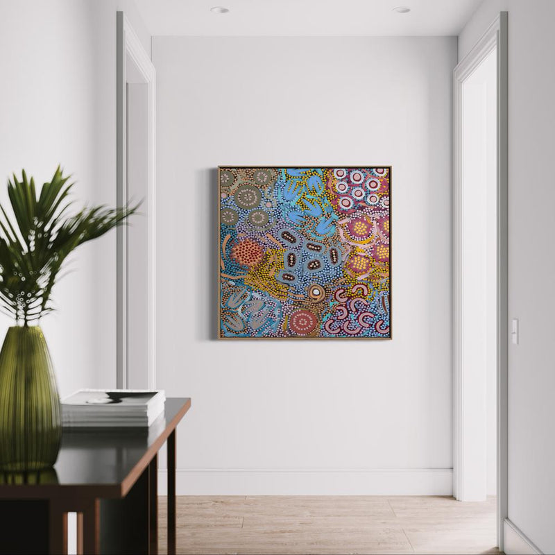 wall-art-print-canvas-poster-framed-My Great Grandmothers Land, Style F-by-Azeza Possum-Gioia Wall Art